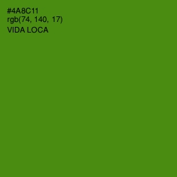 #4A8C11 - Vida Loca Color Image